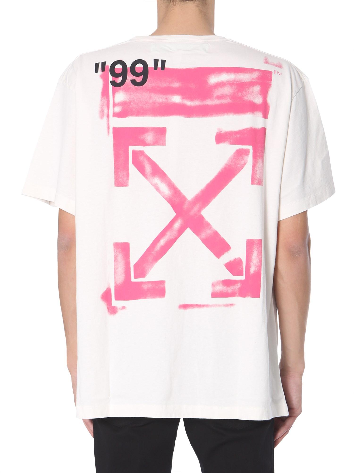 Off-White c/o Virgil Abloh Stencil-print Cotton Oversized T-shirt in ...