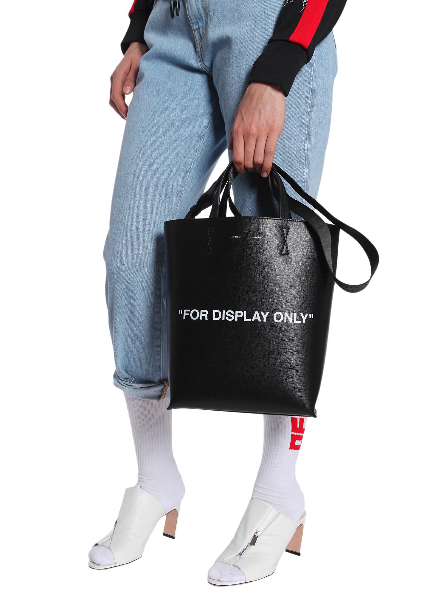 Lyst Off White C O Virgil Abloh For Display Only Leather Tote Gallery