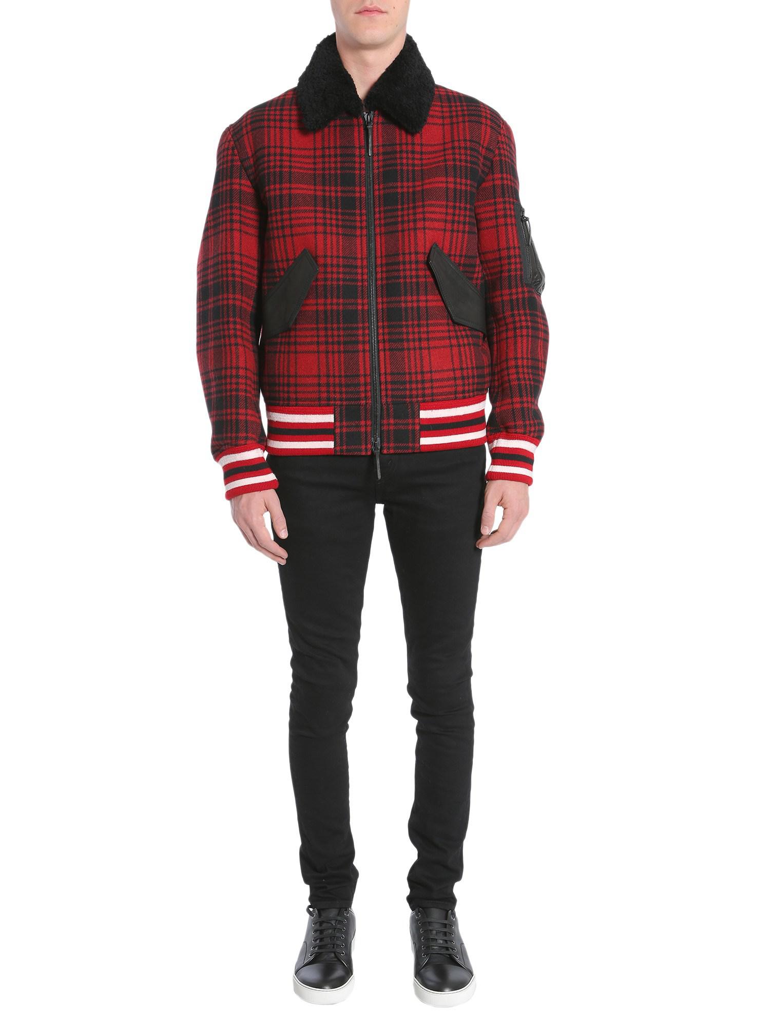 Lyst Tommy Hilfiger Wool Er Jacket With Shearling Collar In Tommy Hilfiger Men S Red Wool Er Jacket With Shearling Collar