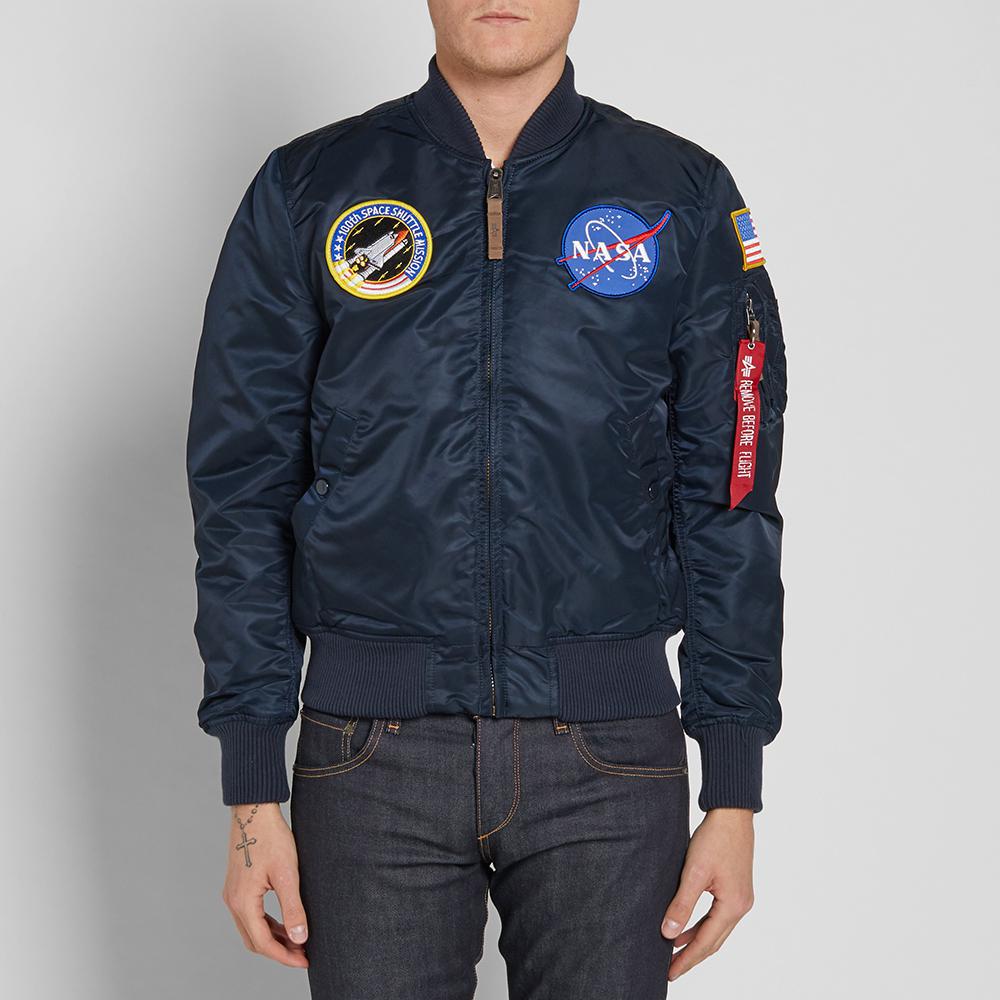 Lyst - Alpha Industries Ma-1 Vf Nasa Jacket in Blue for Men - Save 36%