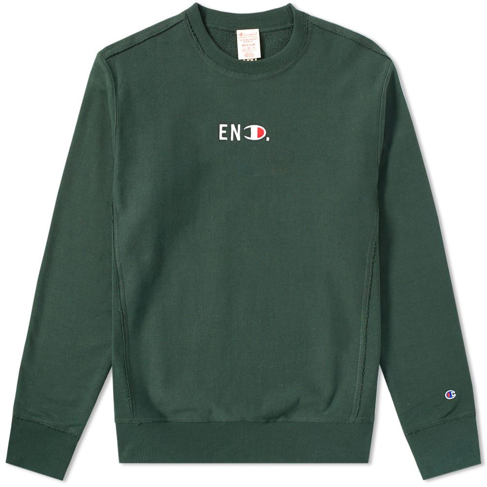 hunter green champion sweatshirt