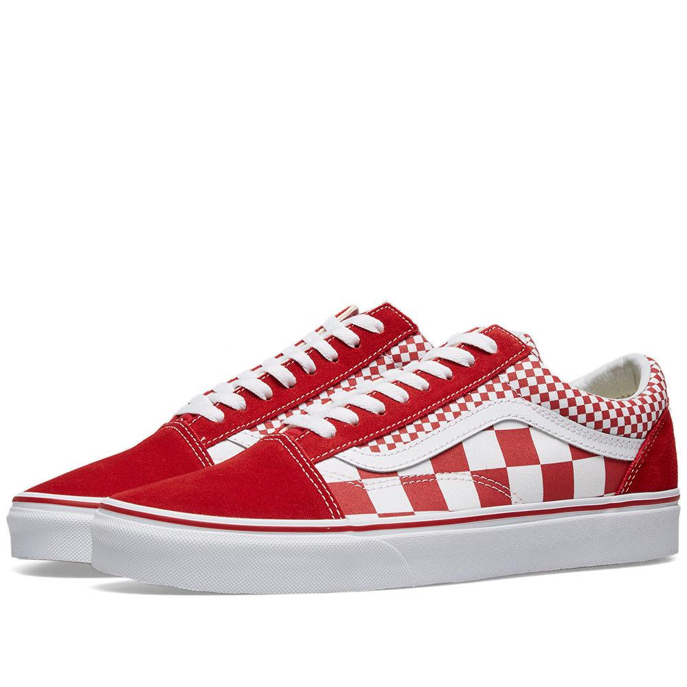 canvas old skool red