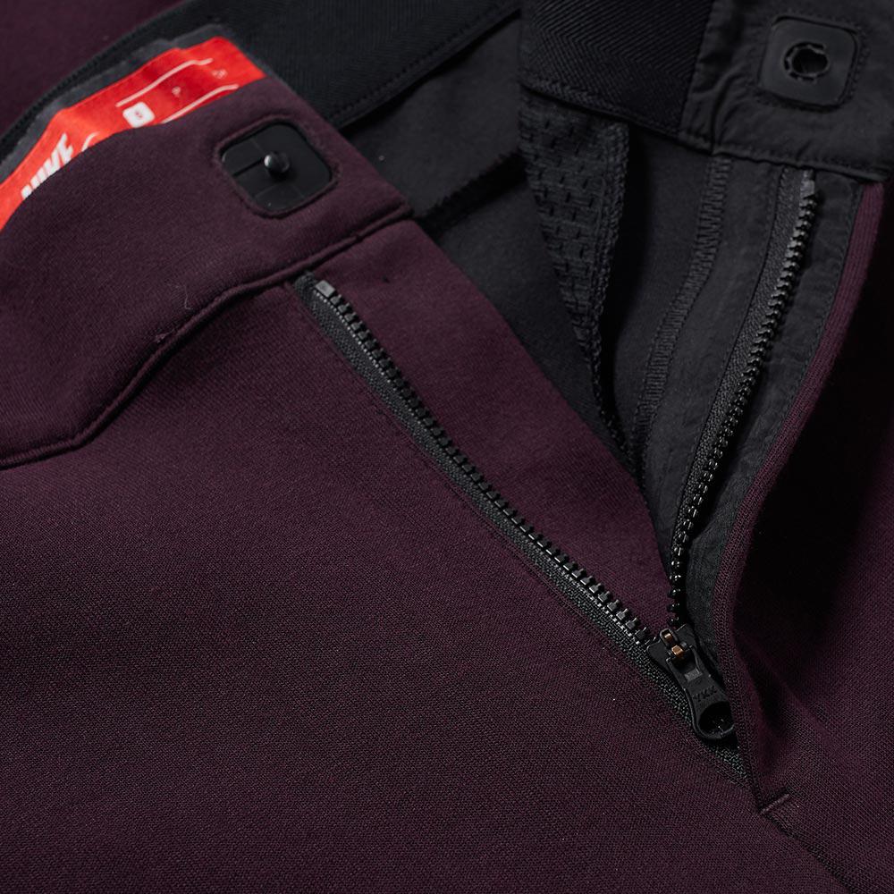 purple tech fleece pants