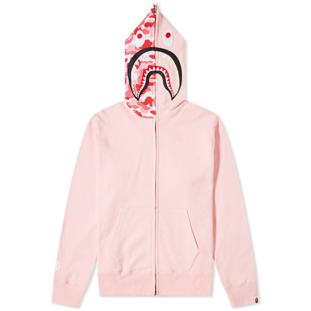 A Bathing Ape Cotton Abc Shark Zip Hoody in Pink for Men - Save 35% - Lyst