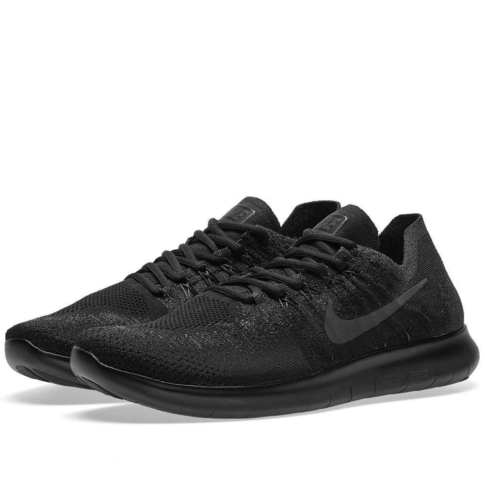 nike free rn flyknit black