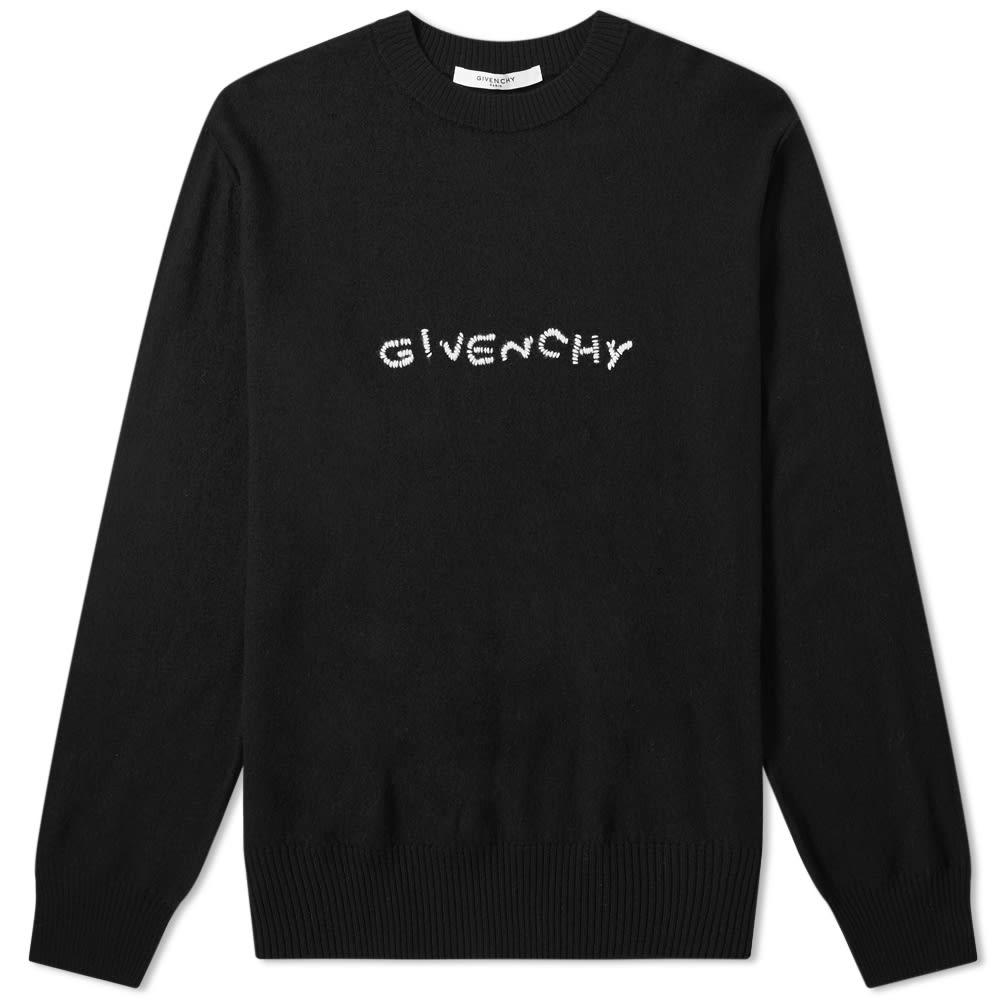 Givenchy Embroidered Logo Sweater in Black for Men - Save 13% - Lyst