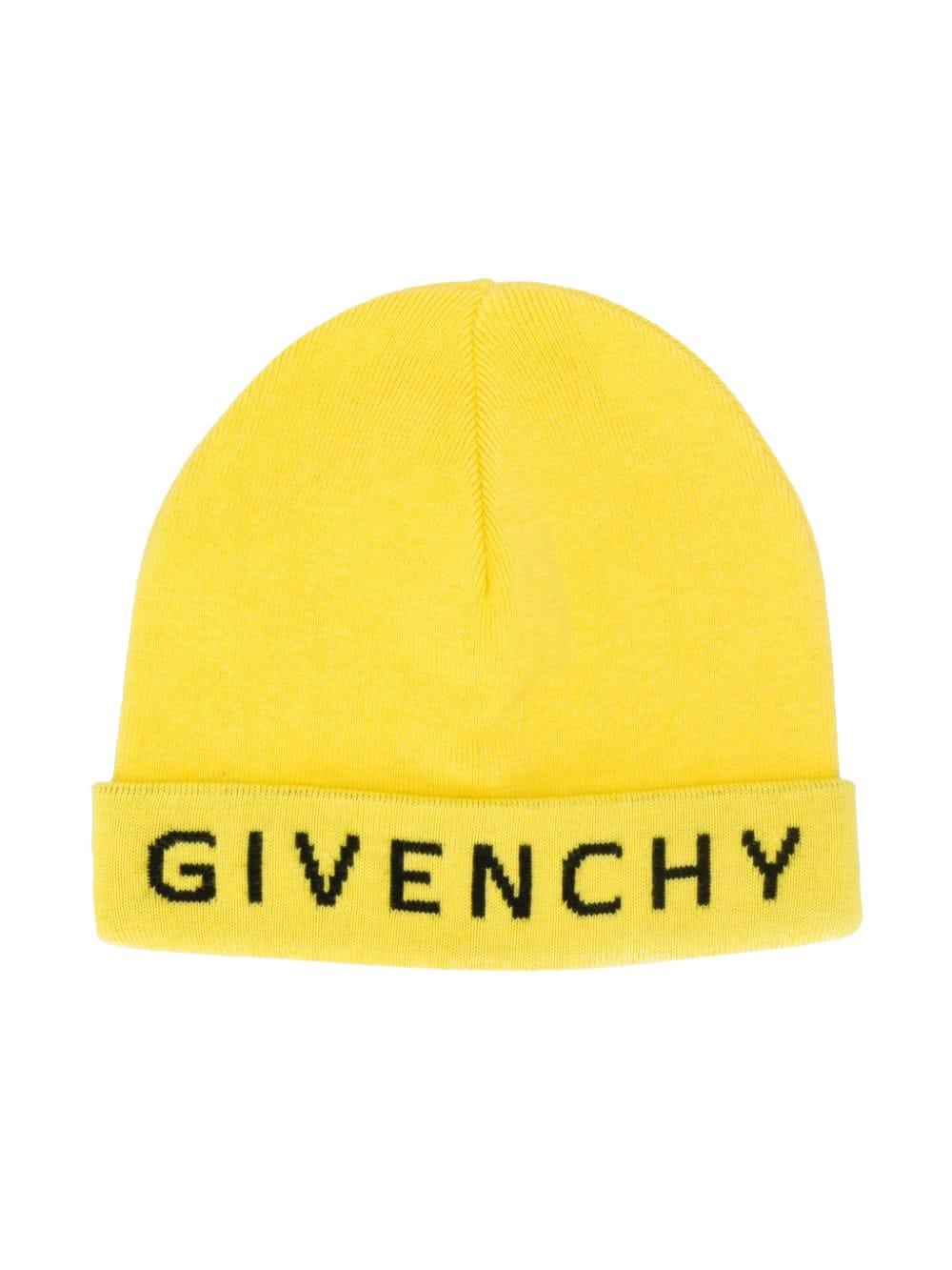 Givenchy Logo Beanie Hat in Yellow for Men - Save 33% - Lyst