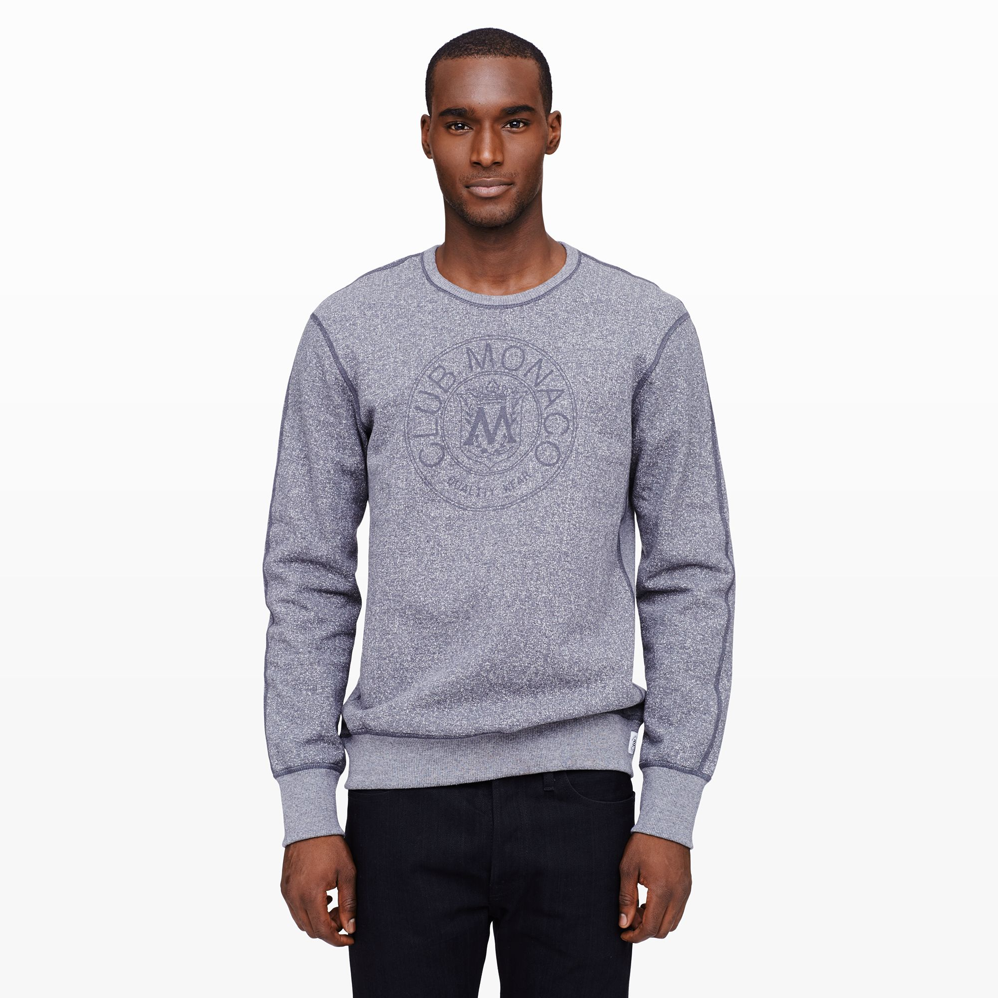 Lyst - Club Monaco Reigning Champ Logo Crewneck in Gray ...