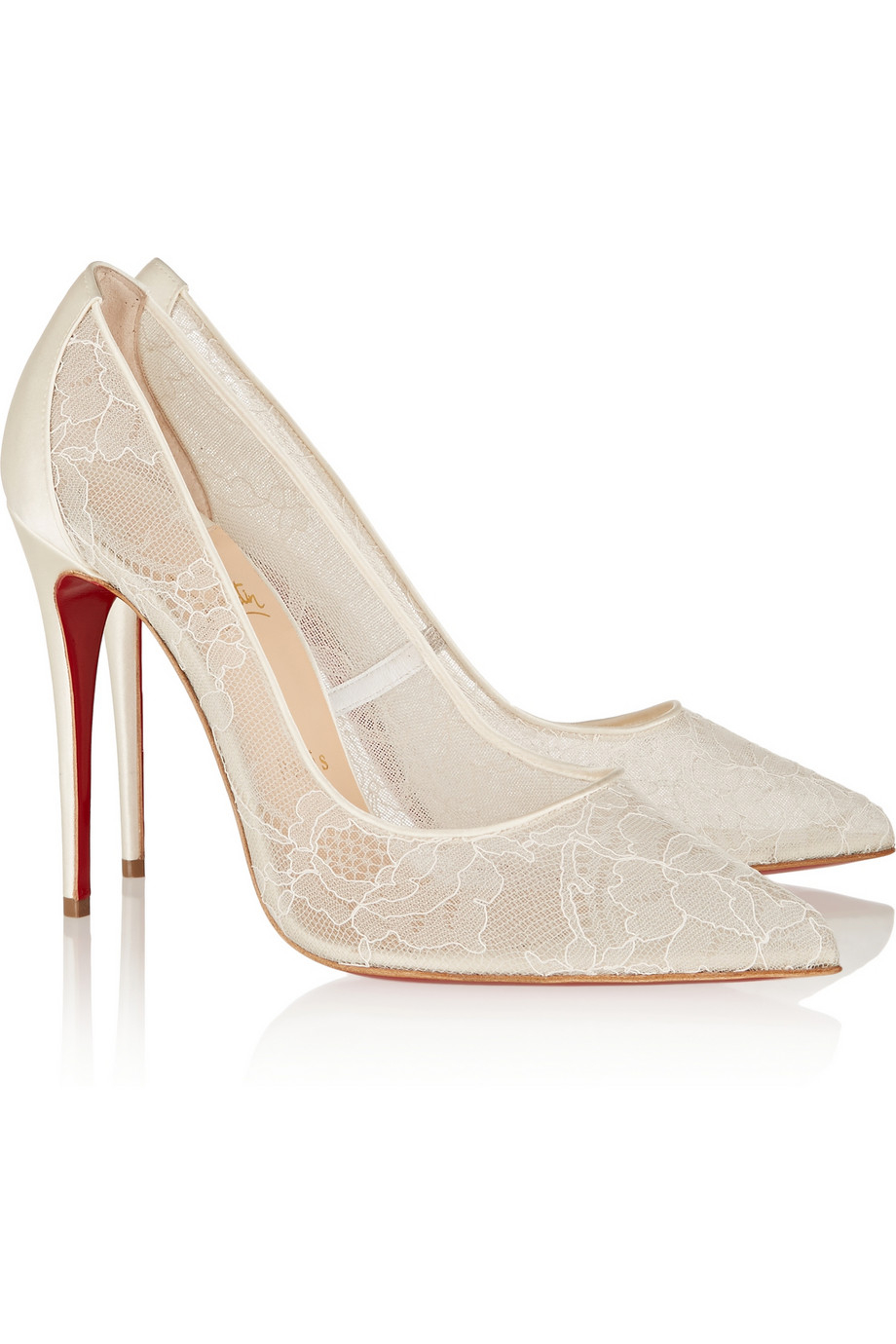 what are red bottom shoes for men - louboutin dorissima lace white crop - Paraventure Paragliding