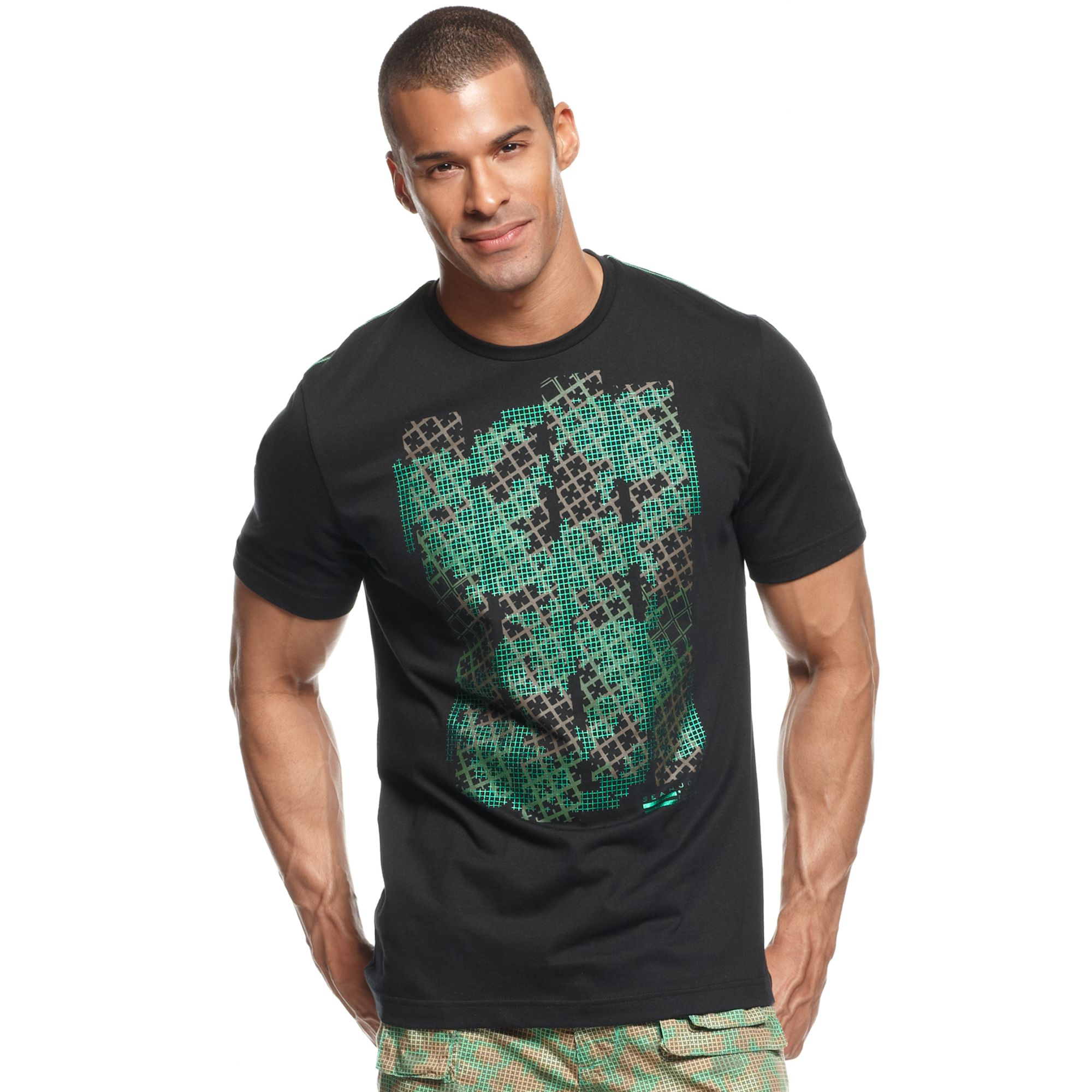Lyst Sean John Digi Camouflage Tshirt in Black for Men