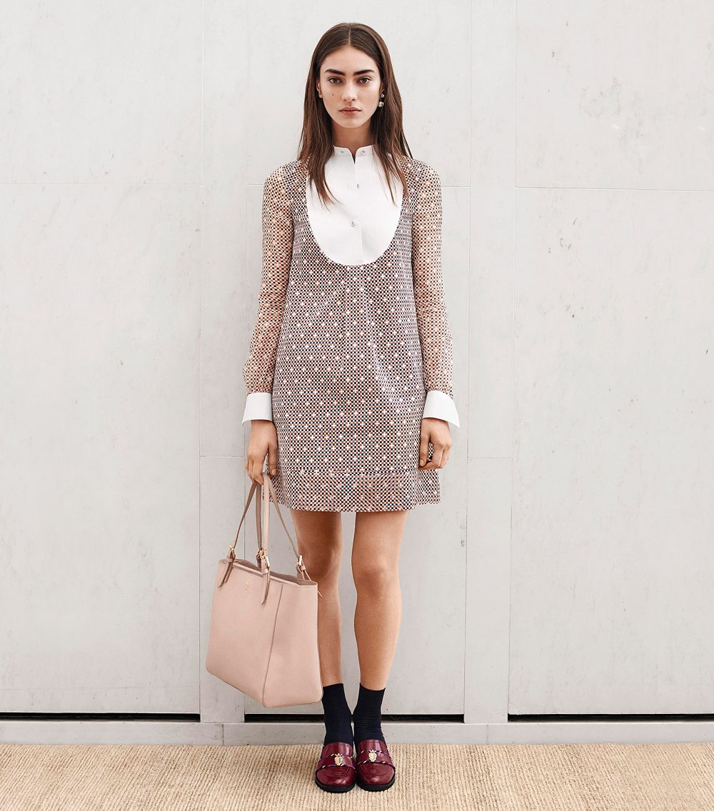 Lyst - Tory Burch Gene Dress in Natural