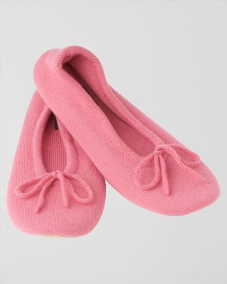 Jaeger Cashmere Slippers in Pink | Lyst