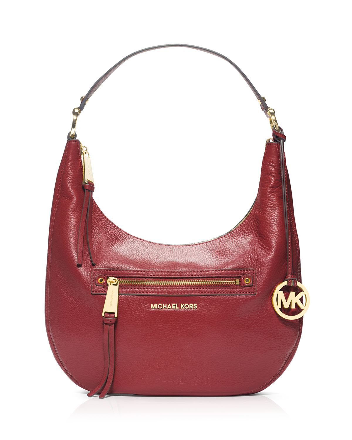 dark red shoulder bag