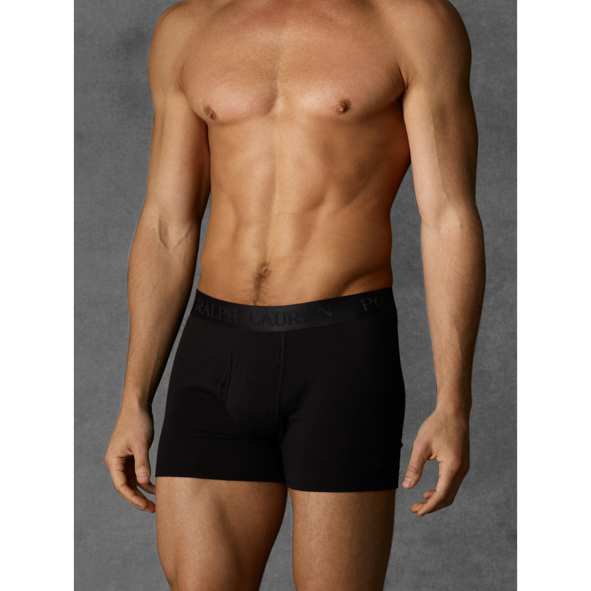 Polo ralph lauren Slim-fit Boxer Brief Two-pack in Black for Men | Lyst
