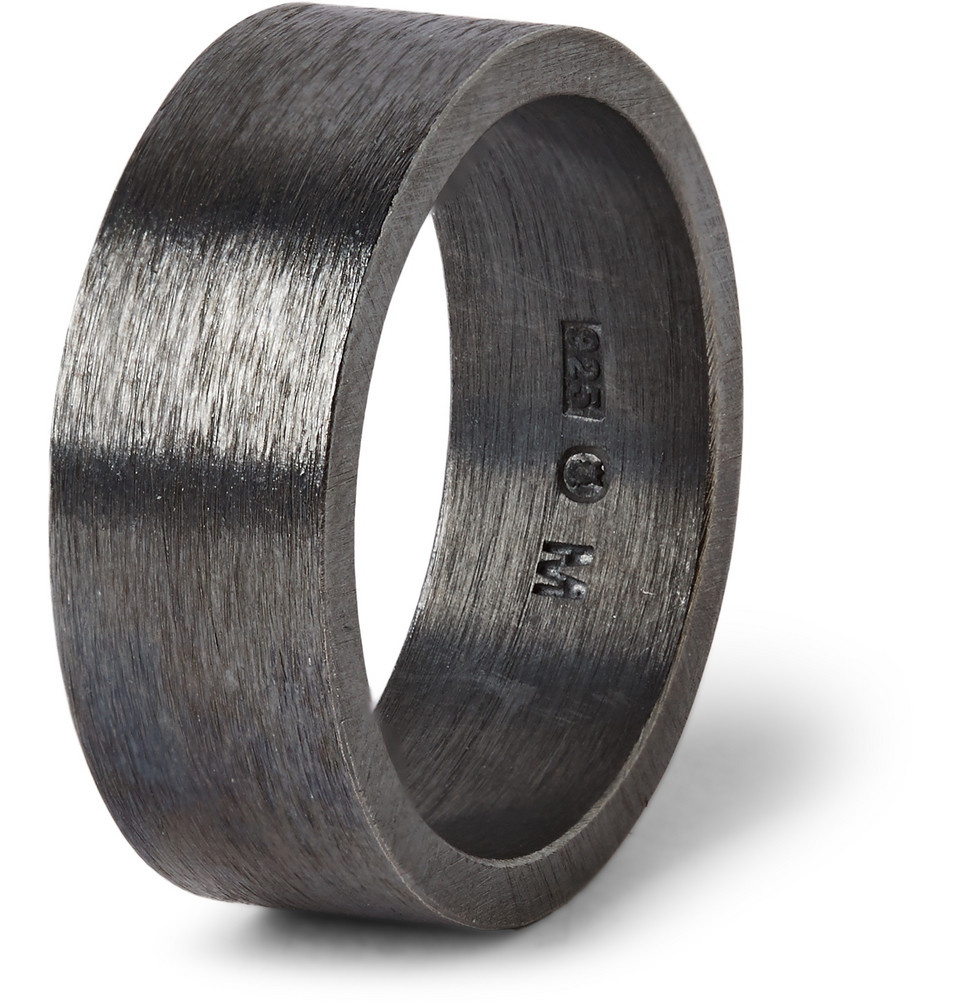 Lyst Acne Studios Oxidized Sterling Silver Ring in Metallic for Men