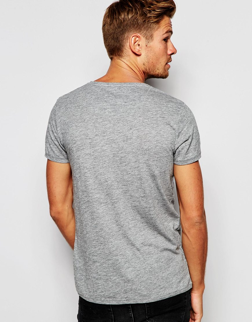 Download Lyst - Esprit T-shirt With Front Pocket in Gray for Men
