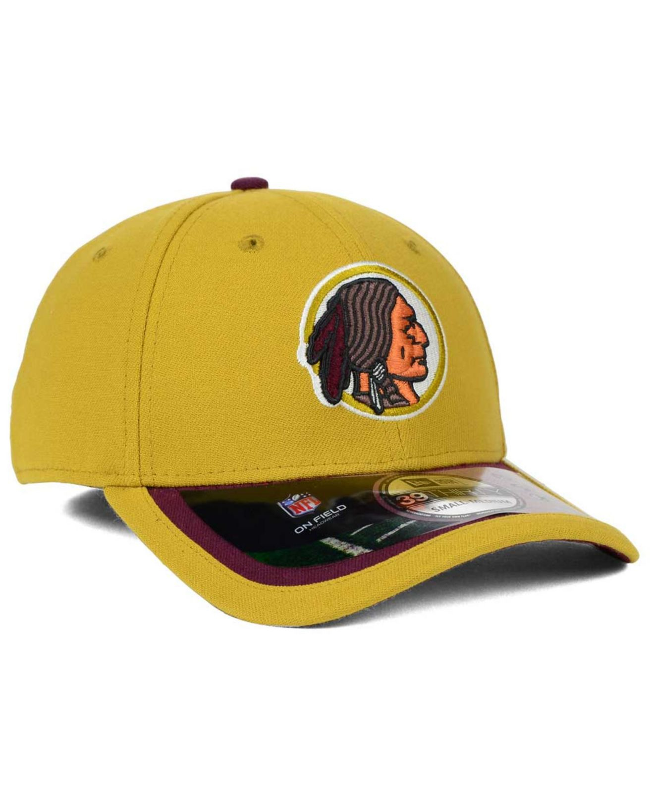 Ktz Washington Redskins On-Field 39Thirty Cap in Yellow ...