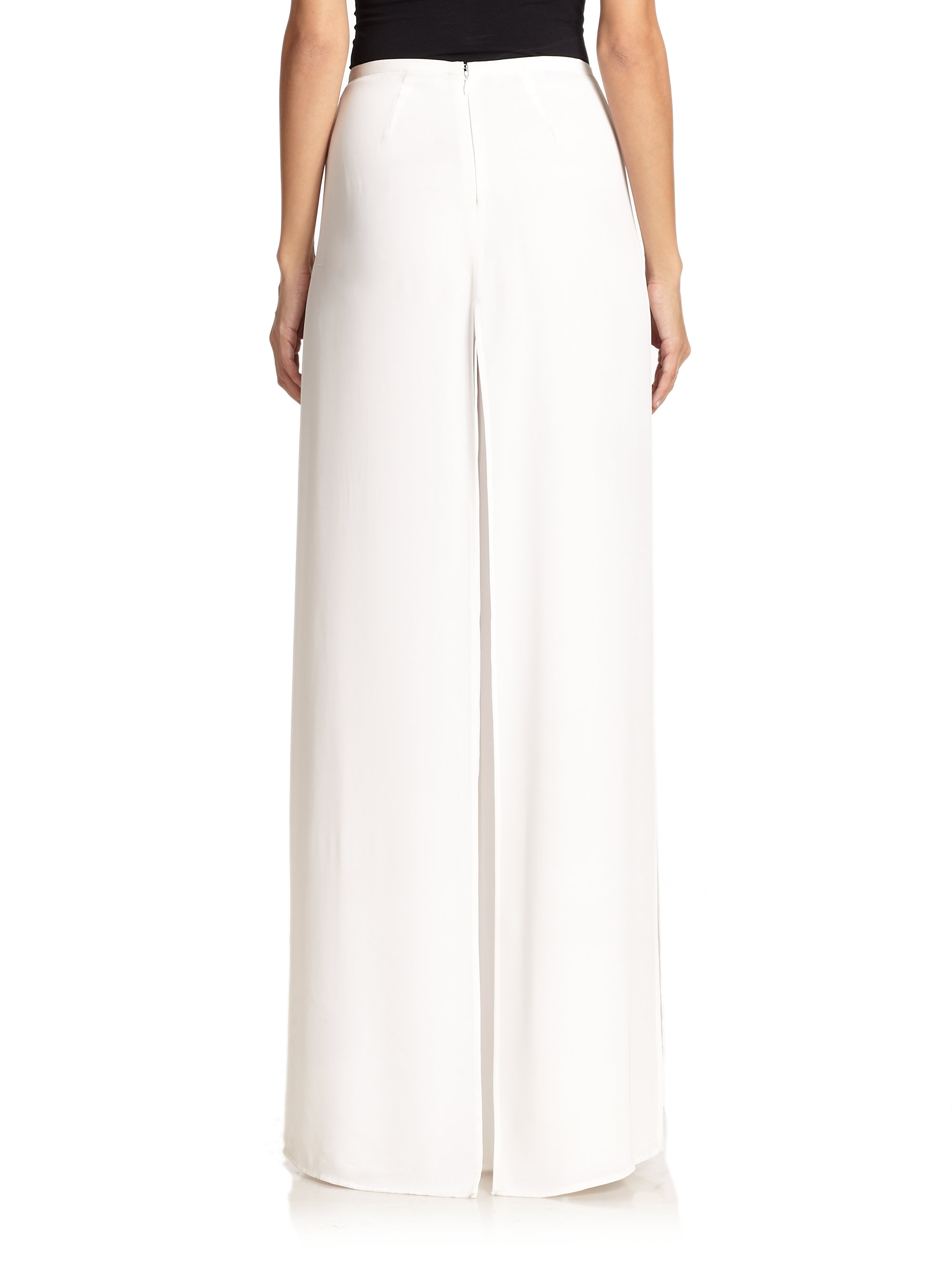 Lyst - Ralph Lauren Black Label Jody Wide Leg Pants in White