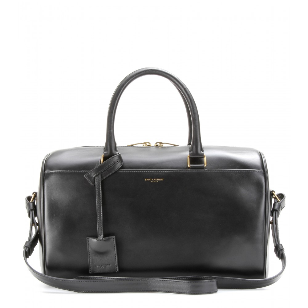 Lyst - Saint Laurent Duffle 6 Leather Bowling Bag in Gray