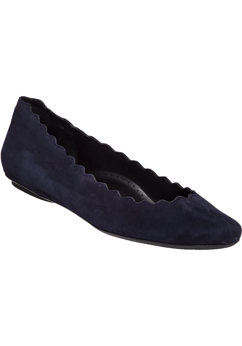 navy blue suede flats womens