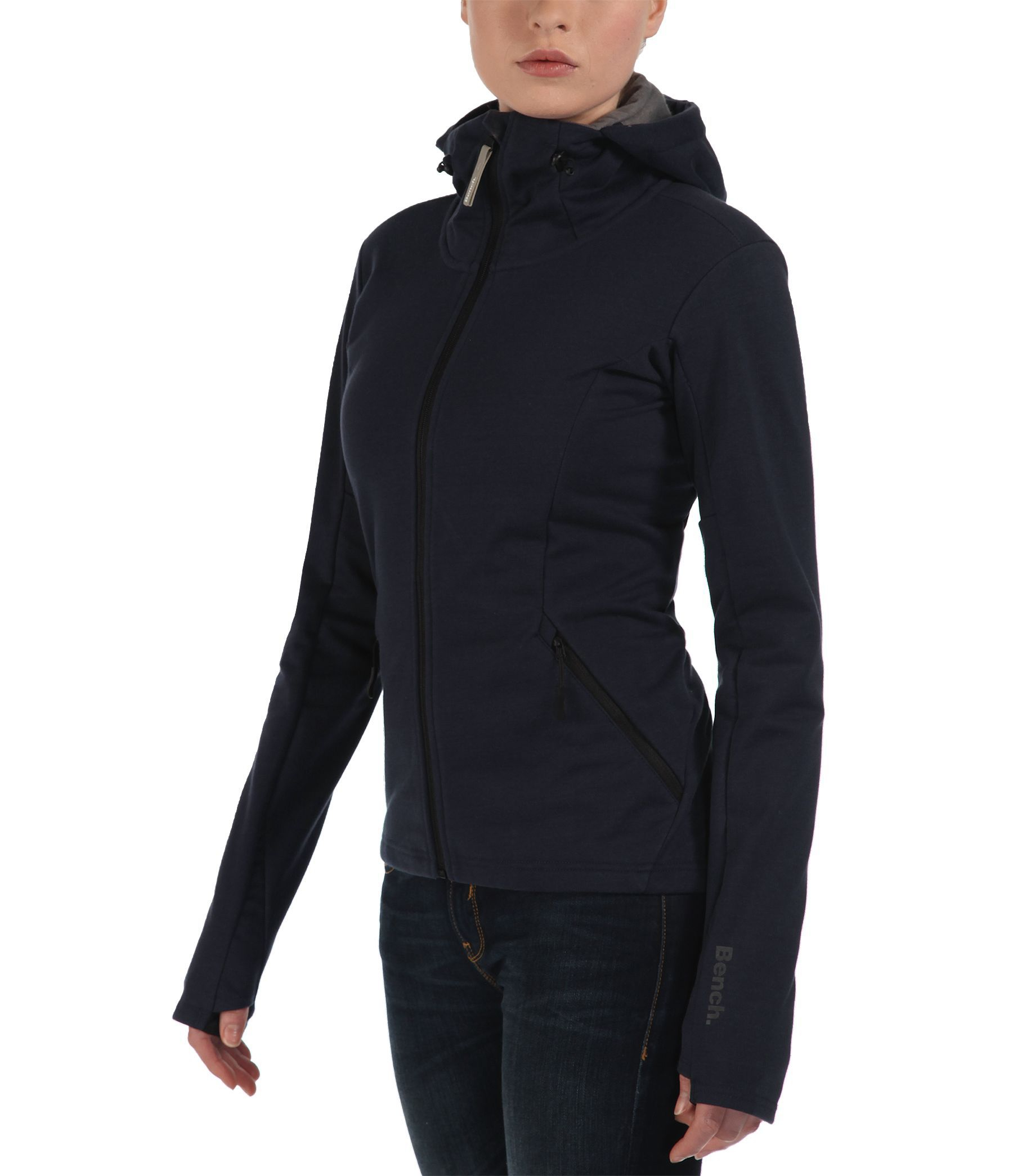 Bench Withstand Zip Thru Funnel Neck Hoodie in Blue (Dark Navy) Lyst