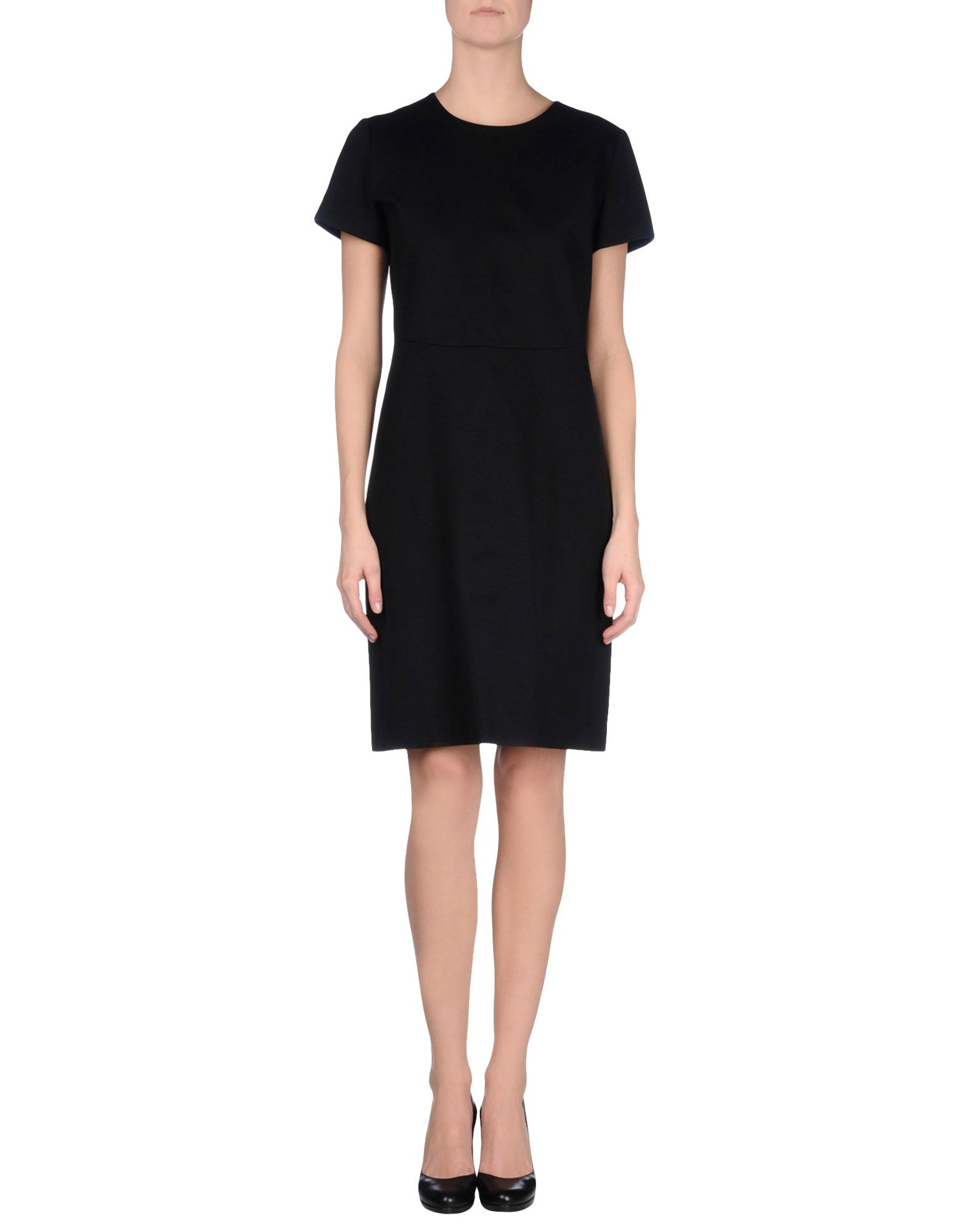 Lyst - Jil Sander Knee-length Dress in Black