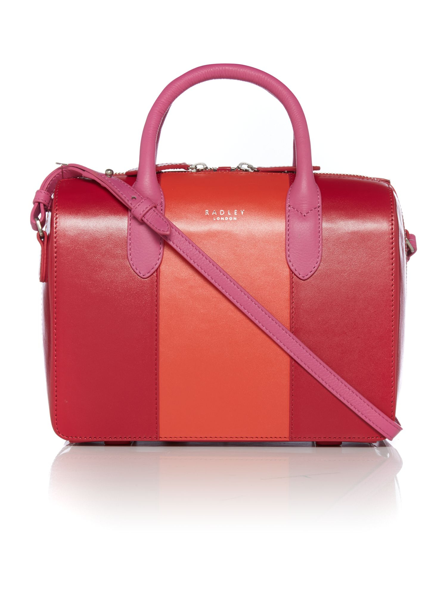 Radley Bloomsbury Colourblock Pink Small Round Tote Bag in Pink Lyst