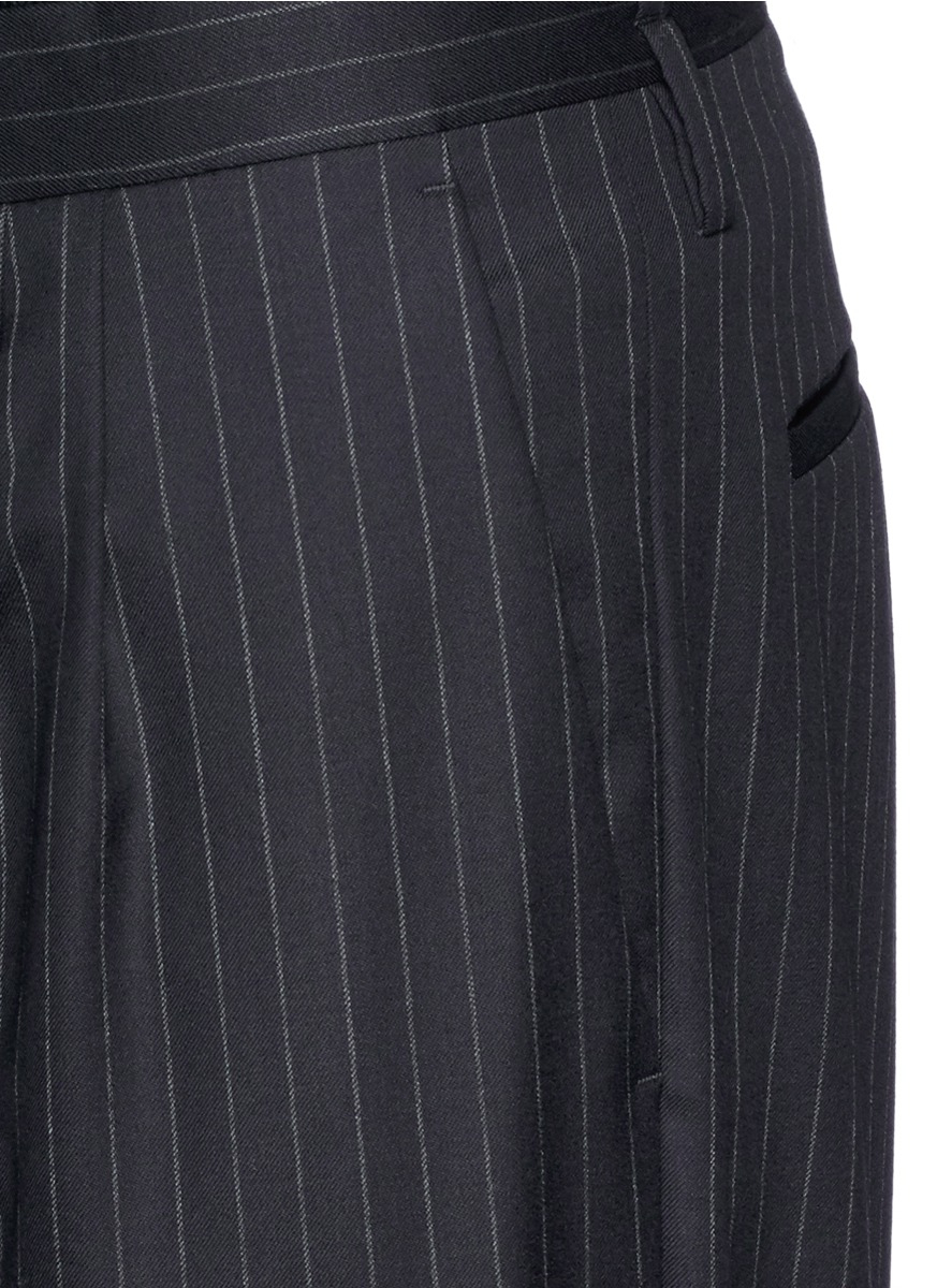 mens navy blue pinstripe pants