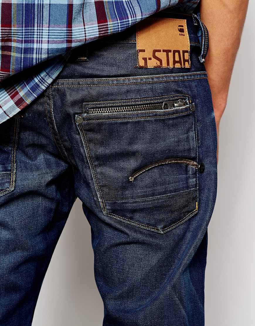 Lyst - G-Star Raw G Star Jeans Attacc Low Straight Vintage Medium Aged ...