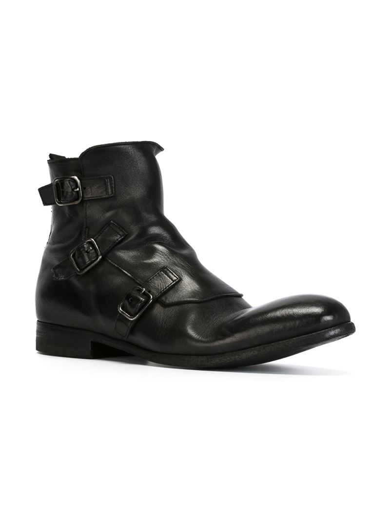 Alexander mcqueen Buckled Boots in Black for Men | Lyst