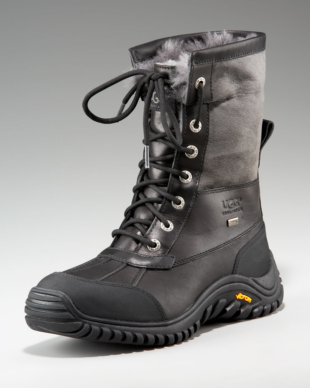 UGG Adirondack Lug-sole Boot in Black/Grey (Black) for Men - Lyst