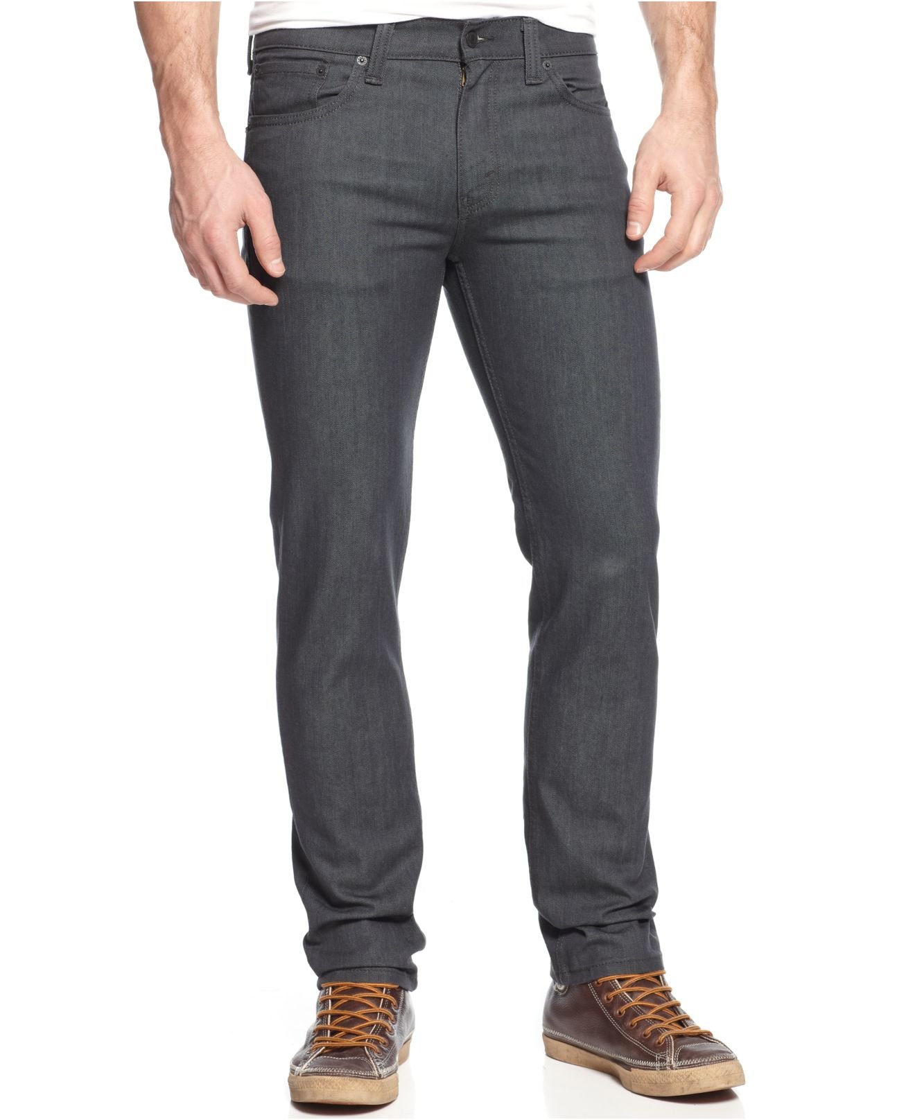 Levi's 511 Slim-fit Rigid Grey Jeans in Gray for Men (rigid grey) | Lyst