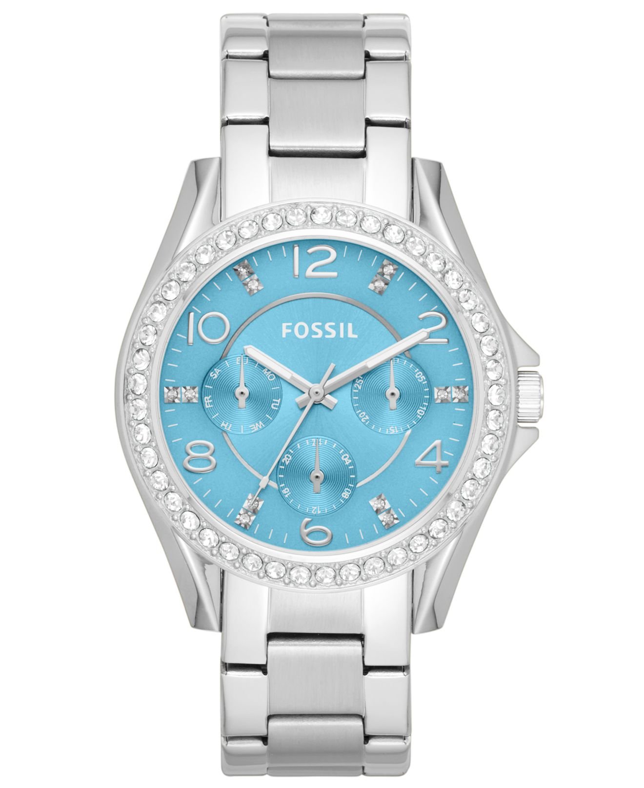 Fossil Women's Riley Stainless Steel Bracelet Watch 38mm Es3529 In ...