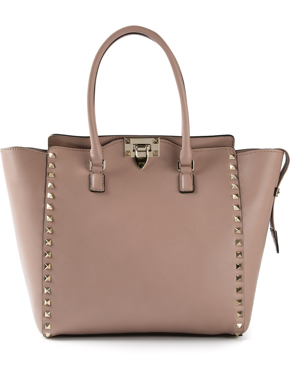 Lyst - Valentino Rockstud Tote in Pink