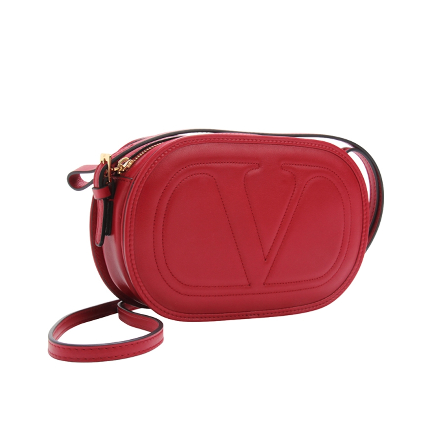 Valentino Logo-Go Crossbody Bag in Red | Lyst