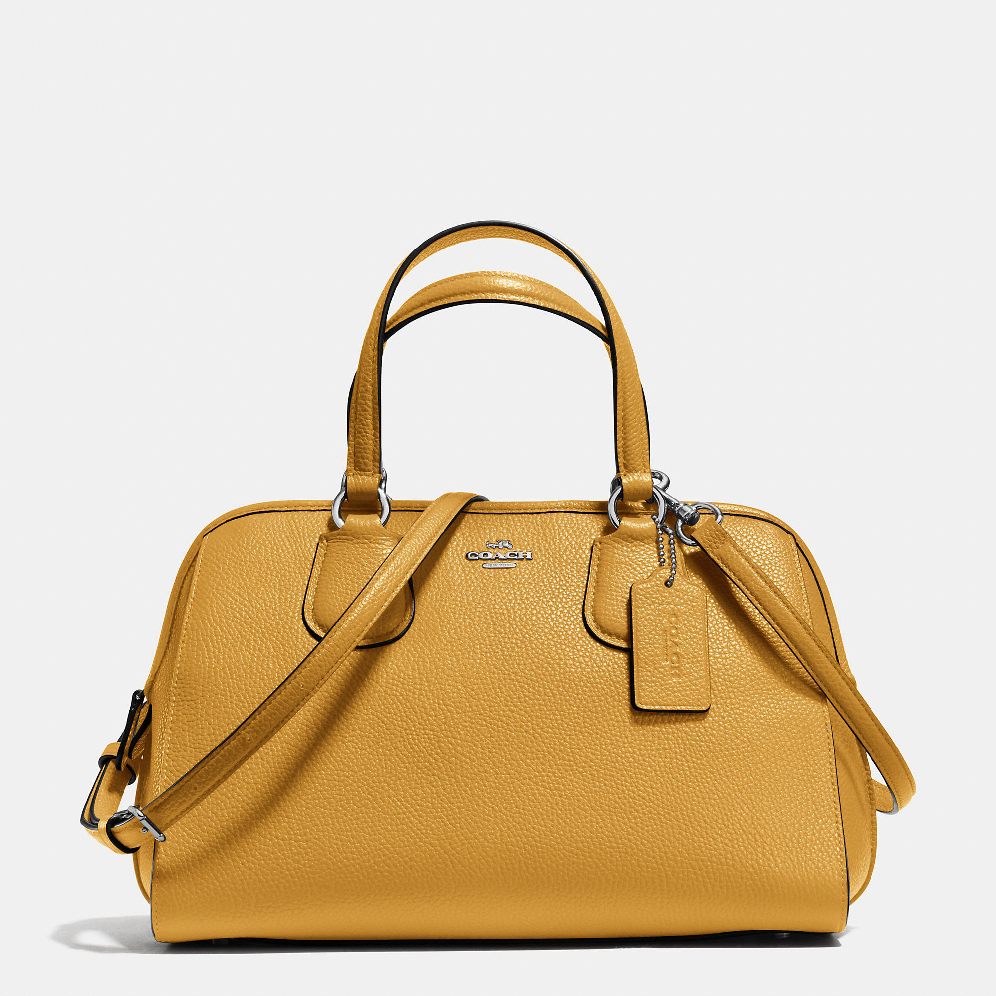 Lyst - Coach Nolita Satchel In Pebble Leather in Yellow