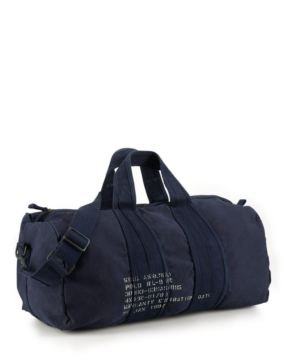 Polo ralph lauren Canvas Barrel Duffel Bag in Blue for Men | Lyst