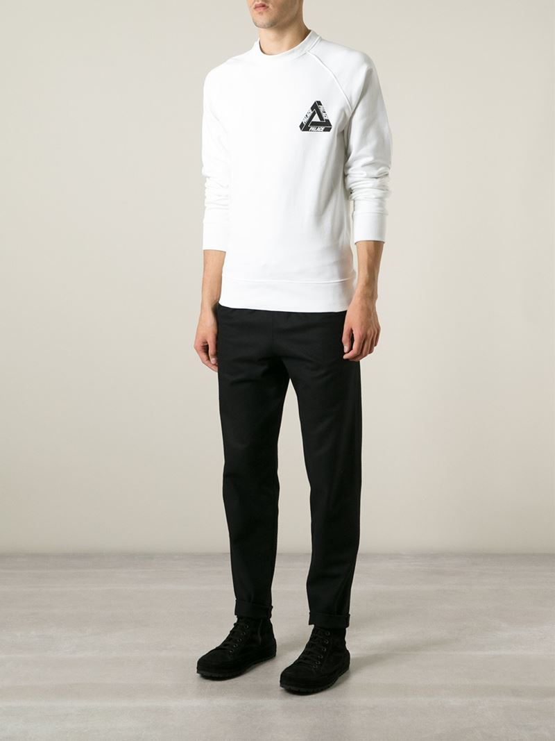 palace white sweatshirt