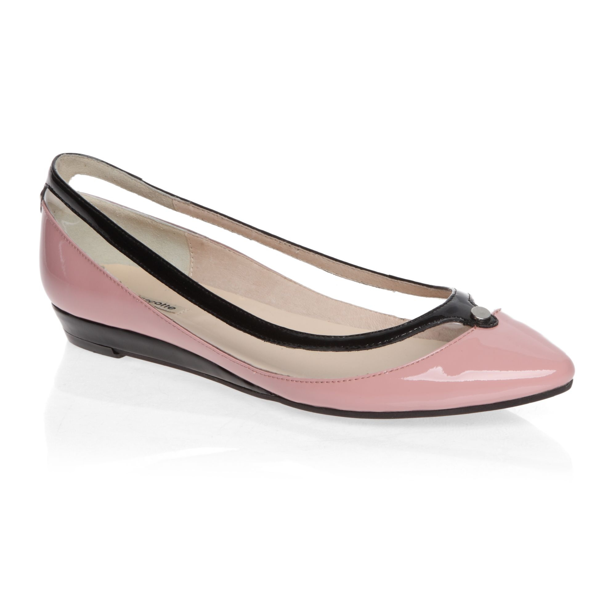 Mascotte Pointed Toe Ballerina Shoes in Pink | Lyst