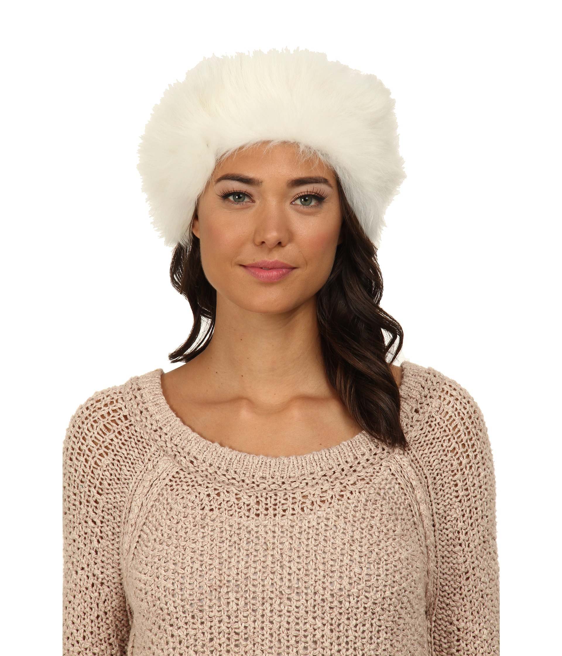 Ugg White Layna Long Pile Headband / Snood Lyst
