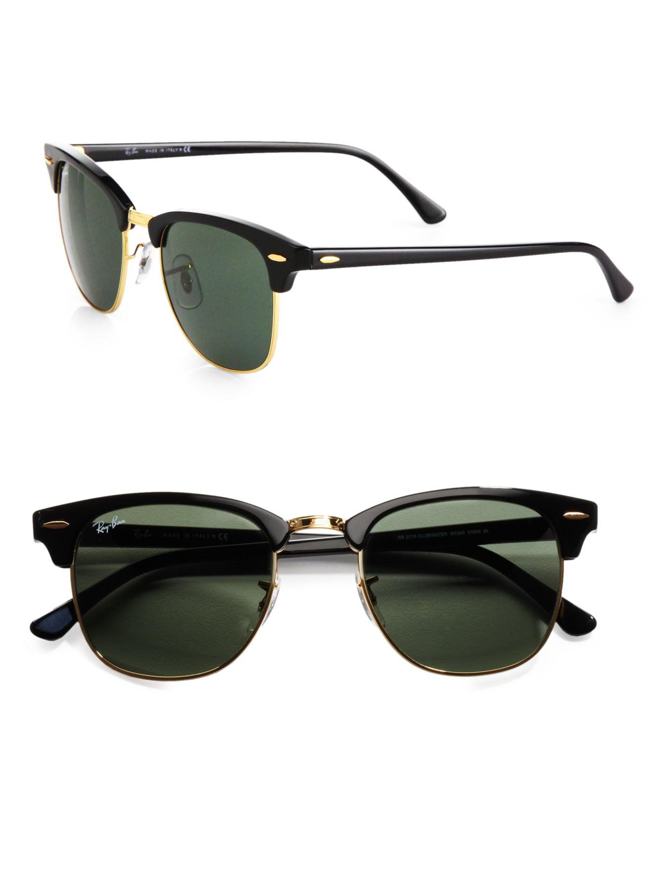 Ray-ban Classic Clubmaster Sunglasses in Black | Lyst