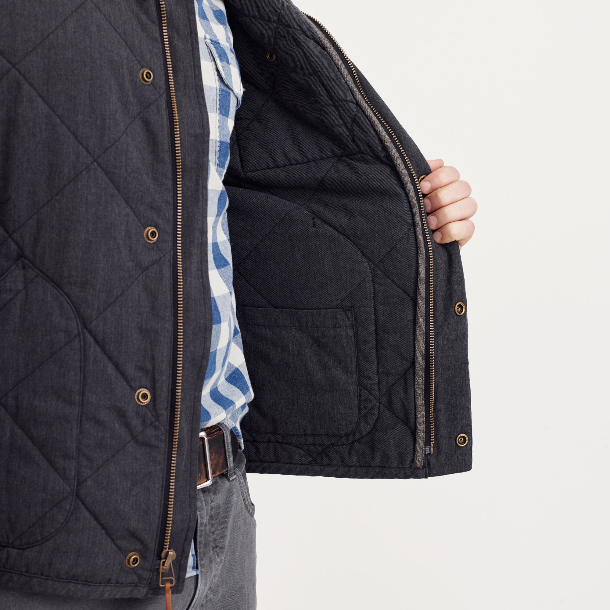 J.crew Sussex Quilted Jacket in Black for Men Lyst