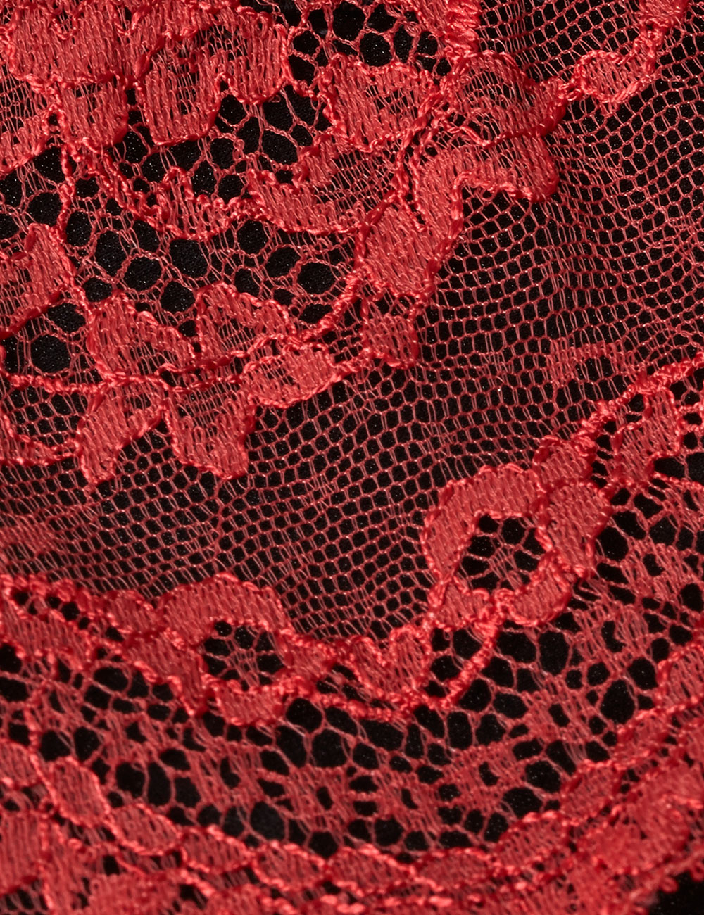 Myla | Isabella Black/Coral Red Silk Suspender | Lingerie | Lyst