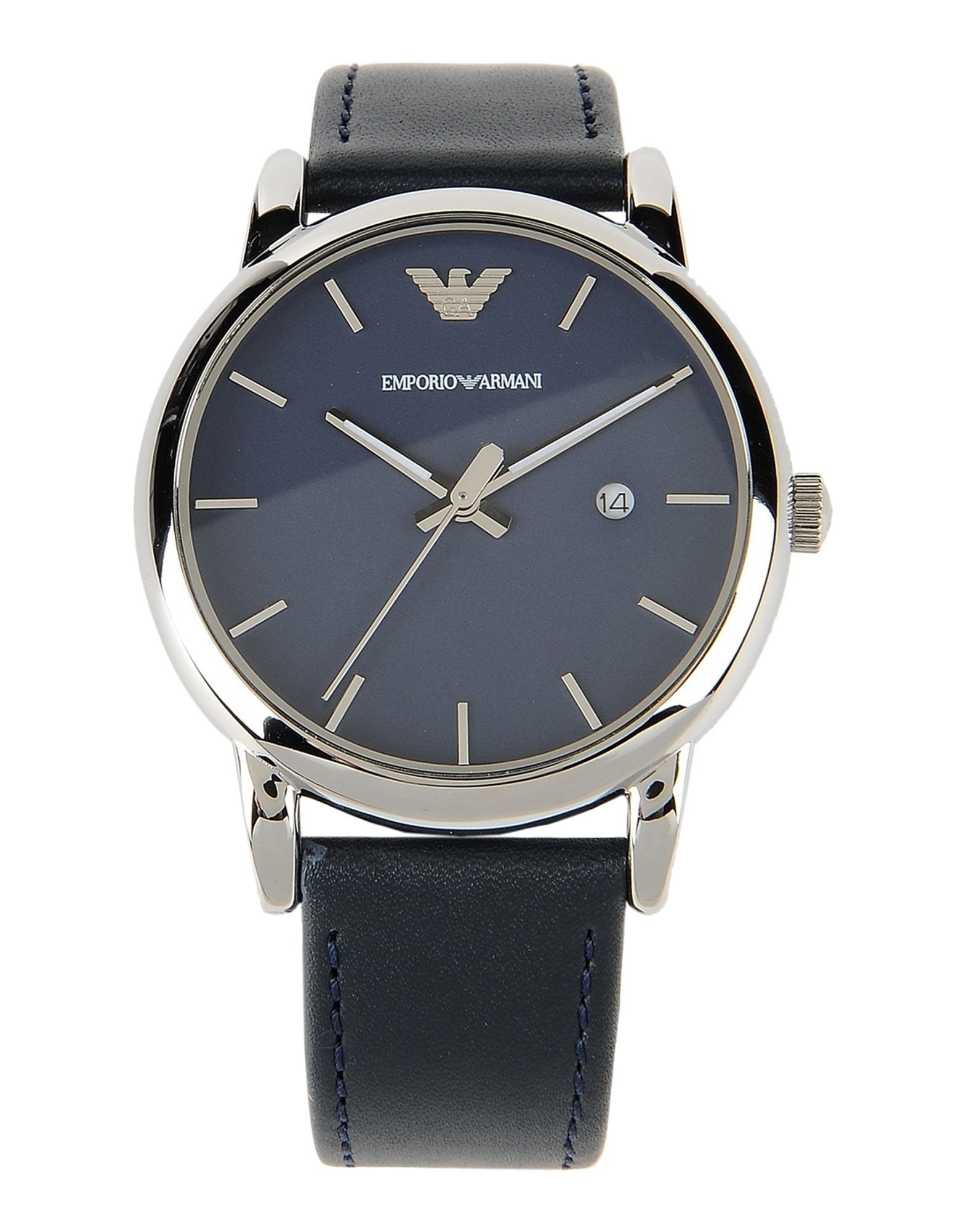 Emporio Armani Wrist Watch In Blue For Men (Dark Blue) | Lyst