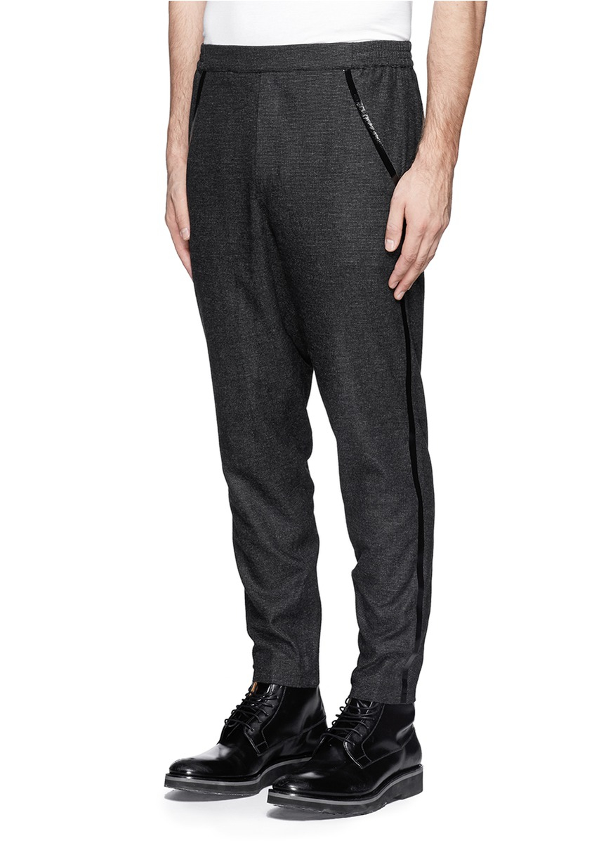 Alexander wang Heat Sealed Side Seam Taper Leg Pants in Gray for Men Lyst