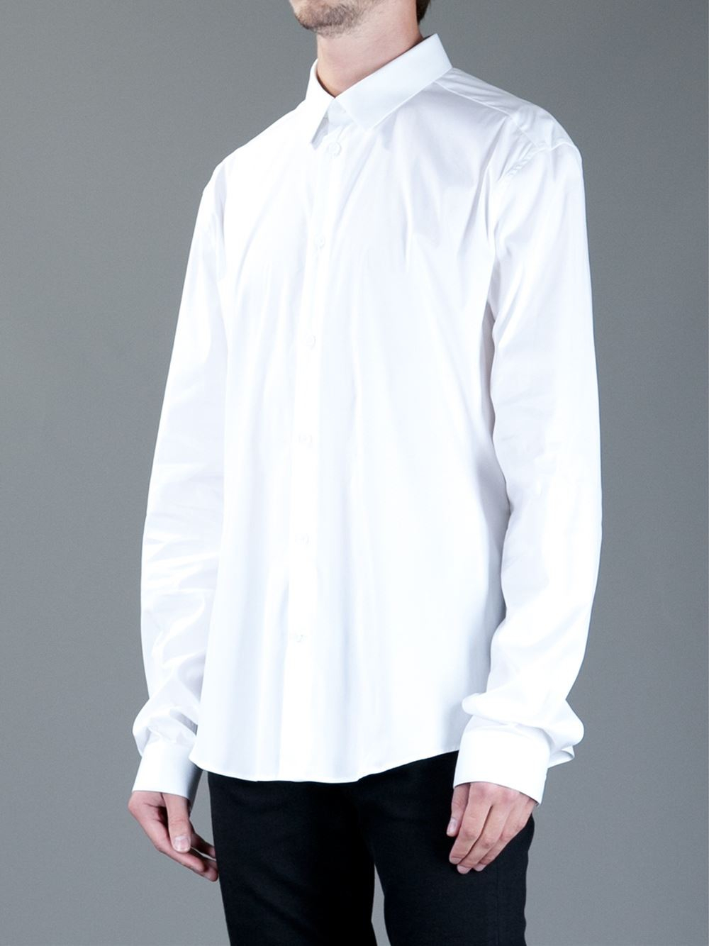 Balenciaga Classic Shirt in White for Men - Lyst