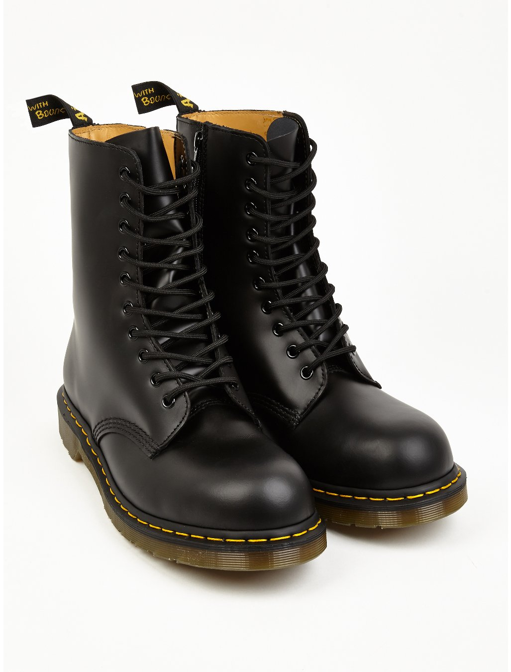 Dr. Martens X Yohji Yamamoto Mens 10eye Leather Boots in Black for Men ...
