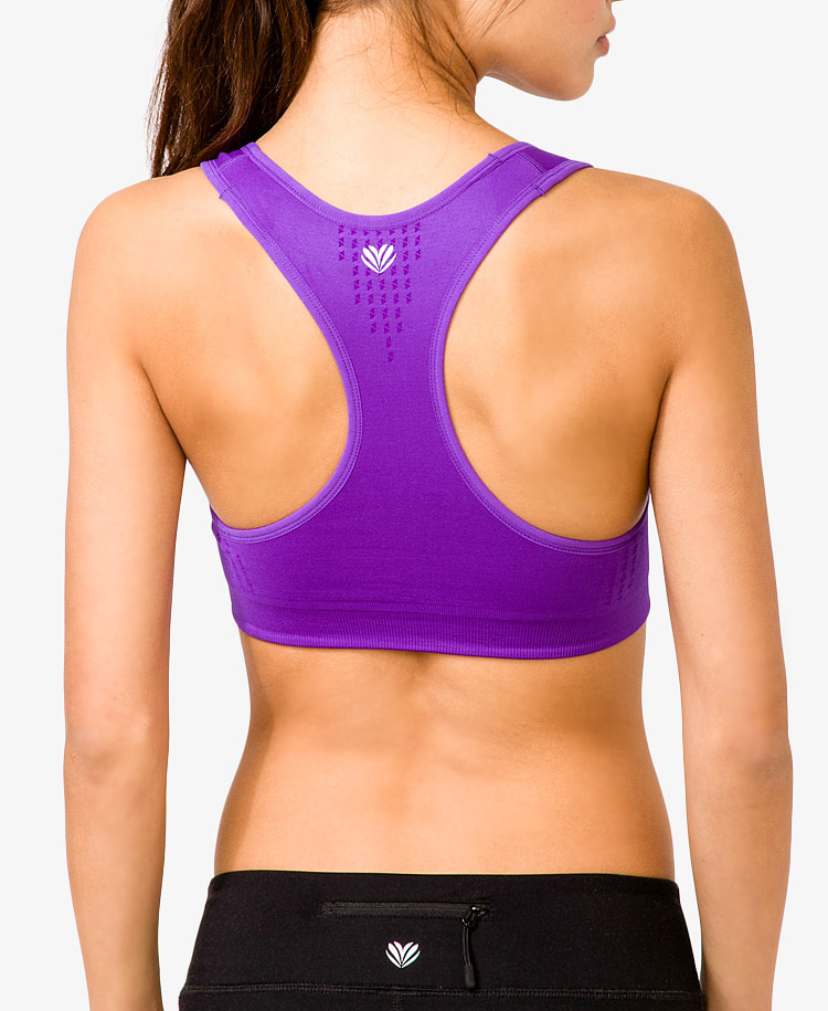 Lyst Forever 21 Low Impact Sports Bra In Purple