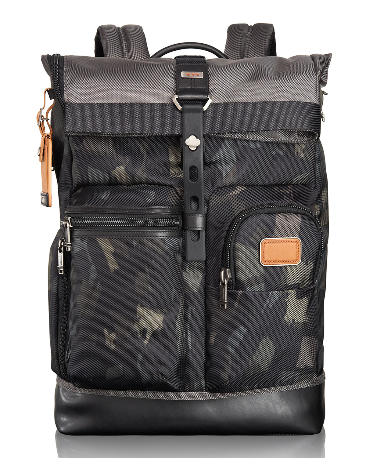 Tumi Alpha Bravo Gray/Camo Luke Roll-Top Backpack Tote in Gray - Lyst