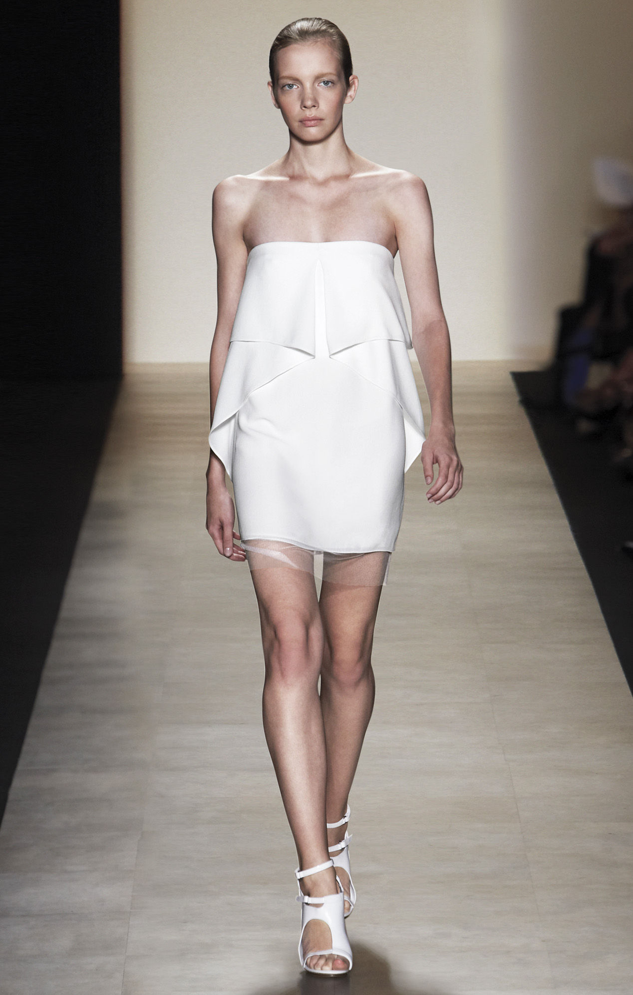 Lyst - Bcbgmaxazria Runway Fei Fei Strapless Dress in White